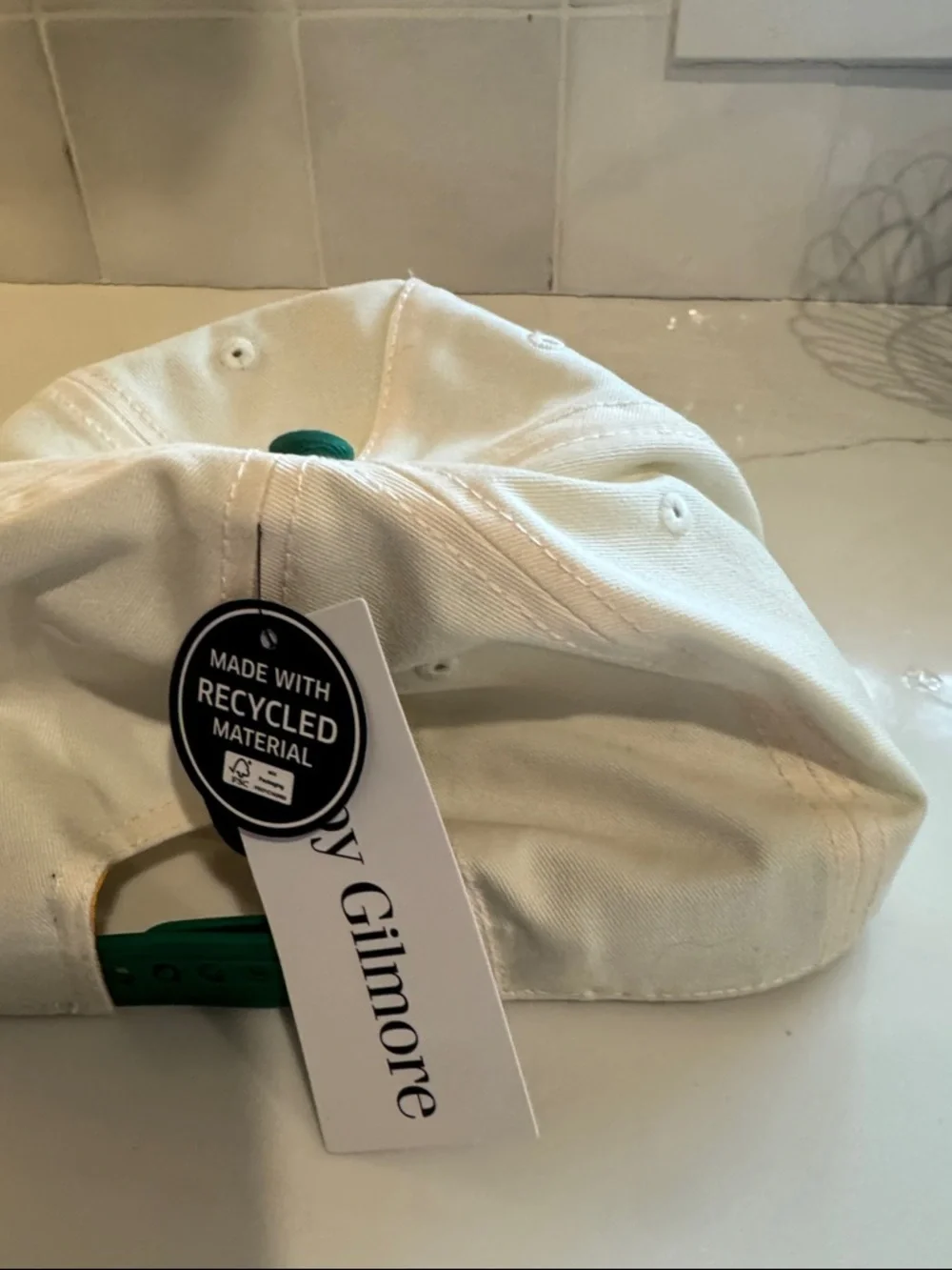 BIOWORLD Happy Gilmore Country Club Adjustable White & Green Cap